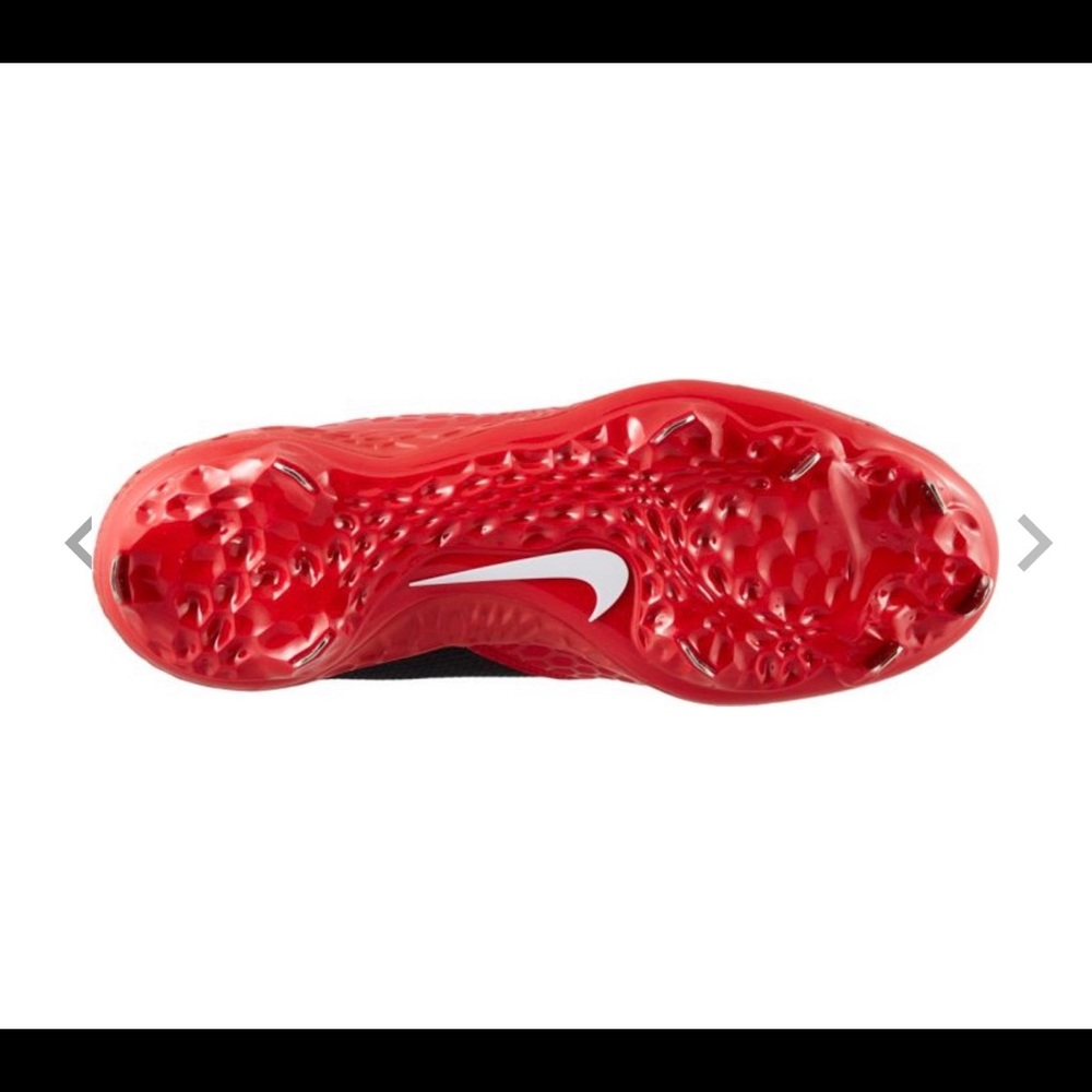 Nike Force Zoom Trout 5 Baseball Cleats Red Metal - Picture 2 of 6